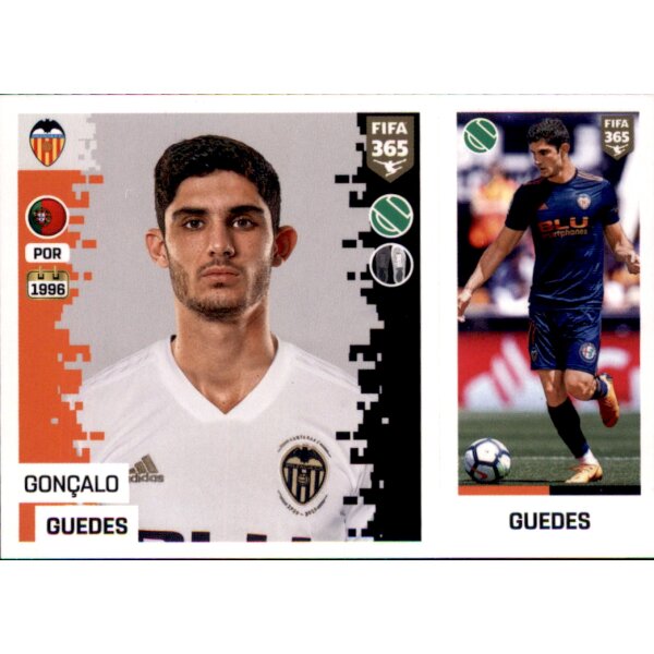 Sticker 123 a/b - Goncalo Guedes - FC Valencia