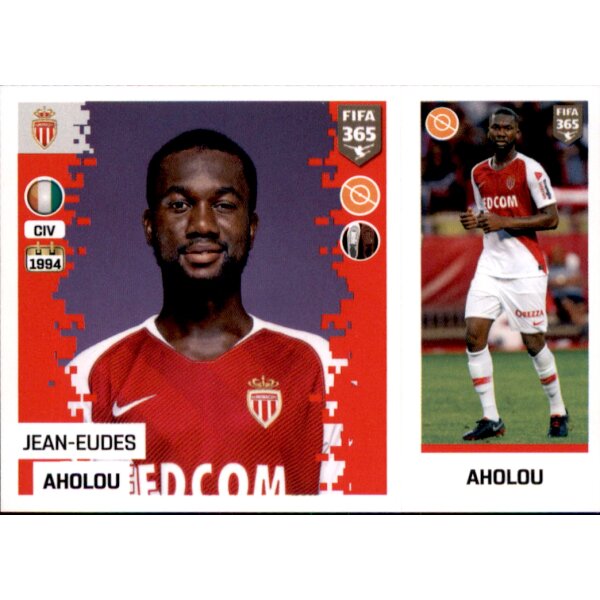 Sticker 135 a/b - Jean-Eudes Aholou - AS Monaco