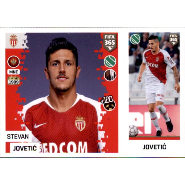 Sticker 141 a/b - Stevan Jovetic - AS Monaco