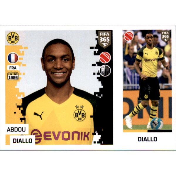 Sticker 178 a/b - Abdou Diallo - Borussia Dortmund