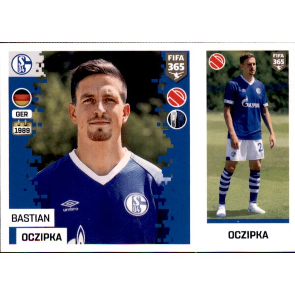 Sticker 195 a/b - Bastian Oczipka - FC Schalke 04