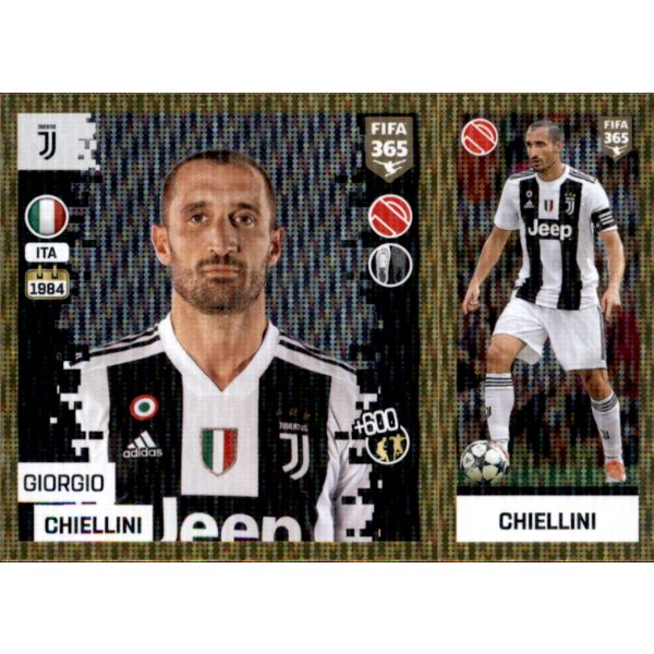 Sticker 225 a/b - Giorgio Chiellini - Juventus Turin