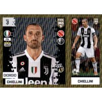 Sticker 225 a/b - Giorgio Chiellini - Juventus Turin