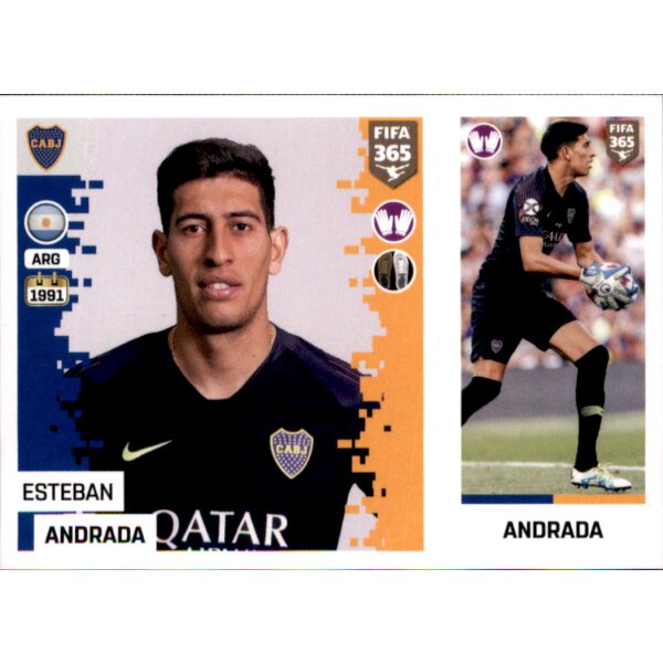 Sticker 304 a/b - Esteban Andrada - Boca Juniors