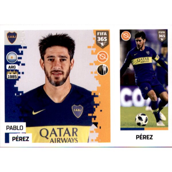 Sticker 311 a/b - Pablo Perez - Boca Juniors