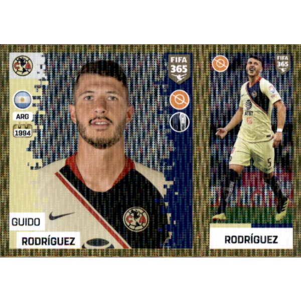 Sticker 374 a/b - Guido Rodriguez - Club America