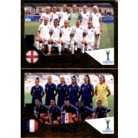 Sticker 448 a/b - England / France - U-20 Womens world cup