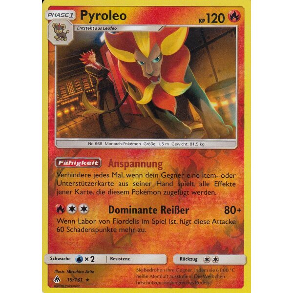 19/131 Pyroleo - Reverse Holo - Grauen der Lichtfinsternis