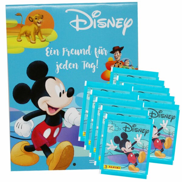 Panini - Disney - Sammelsticker - Ein Freund für jeden Tag! - 1 Album + 10 Tüten