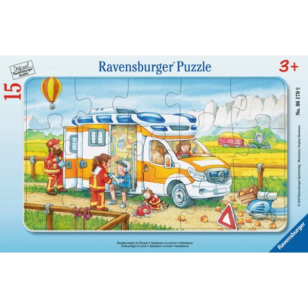 Ravensburger 06170 - Krankenwagen im Einsatz - 15 Teile