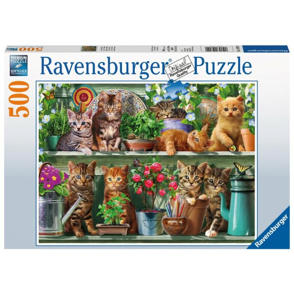 Ravensburger 14824 - Katzen im Regal - 500 Teile