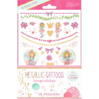 Metallic Tattoos Prinzessin Lillifee (mit Goldfolie)