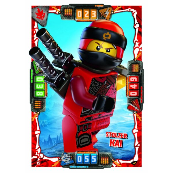 15 - Stolzer Kai - Helden Karte - LEGO Ninjago SERIE 4