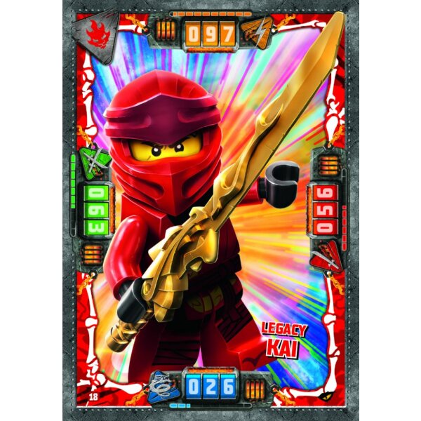 18 - Legacy Kai - Helden Karte - LEGO Ninjago SERIE 4