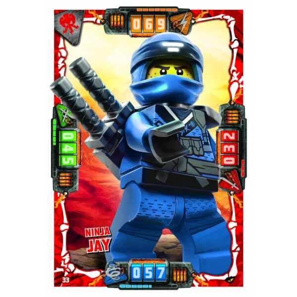33 - Ninja Jay - Helden Karte - LEGO Ninjago SERIE 4