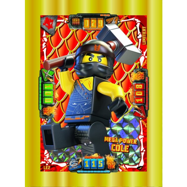 LE2 - Mega Power Cole - Limitierte Auflage - LEGO Ninjago SERIE 4