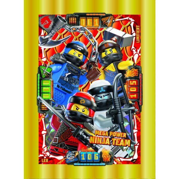 LE8 - Mega Power Ninja Team - Limitierte Auflage - LEGO Ninjago SERIE 4