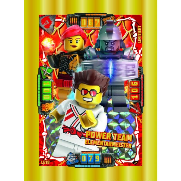 LE18 - Power Team Elementarmeister - Limitierte Auflage - LEGO Ninjago SERIE 4