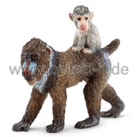 Schleich - Mandrill Weibchen mit Baby (14716)