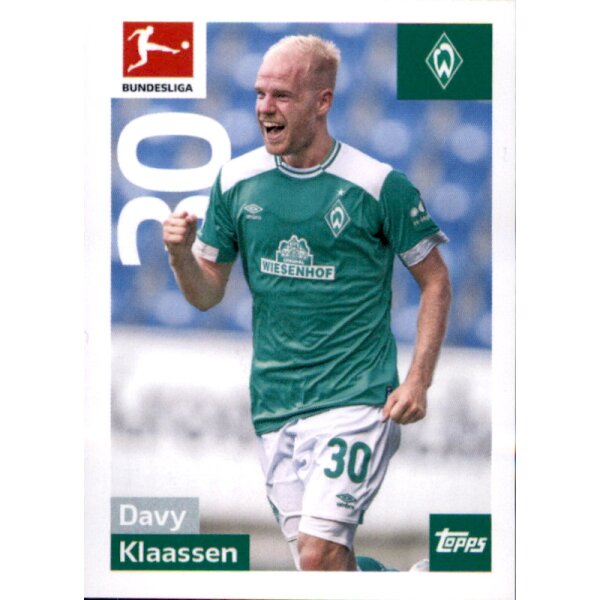 TOPPS Bundesliga 2018/2019 - Sticker 48 - Davy Klaassen