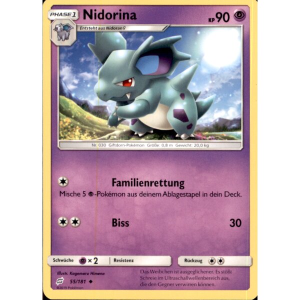 55/181 Nidorina - Teams sind Trumpf - Deutsch