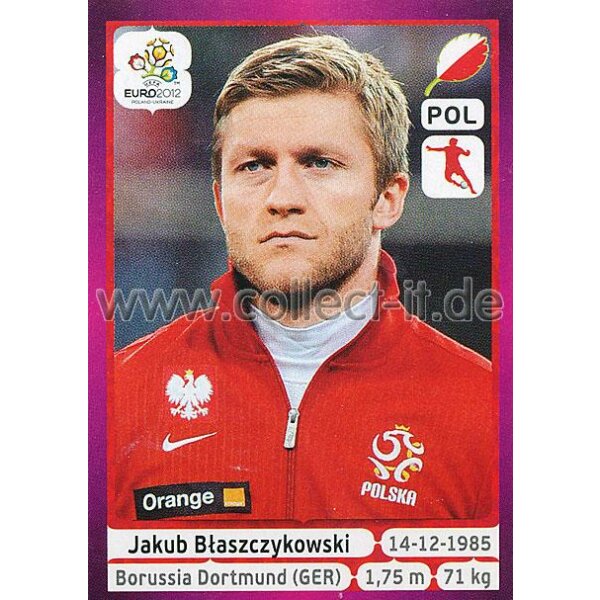 Panini EM 2012 deutsche Version - Sticker 65 - Jakub Blaszczykowski