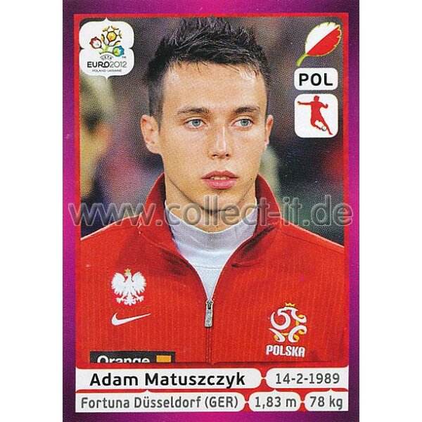 Panini EM 2012 deutsche Version - Sticker 69 - Adam Matuszczyk