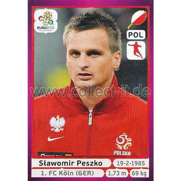 Panini EM 2012 deutsche Version - Sticker 72 - Slawomir Peszko