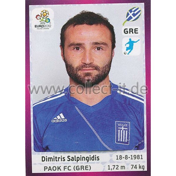 Panini EM 2012 deutsche Version - Sticker 101 - Dimitris Salpingidis