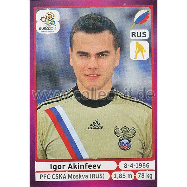 Panini EM 2012 deutsche Version - Sticker 113 - Igor Akinfeev