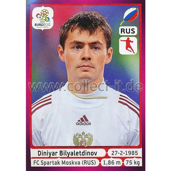 Panini EM 2012 deutsche Version - Sticker 127 - Diniyar Bilyaletdinov