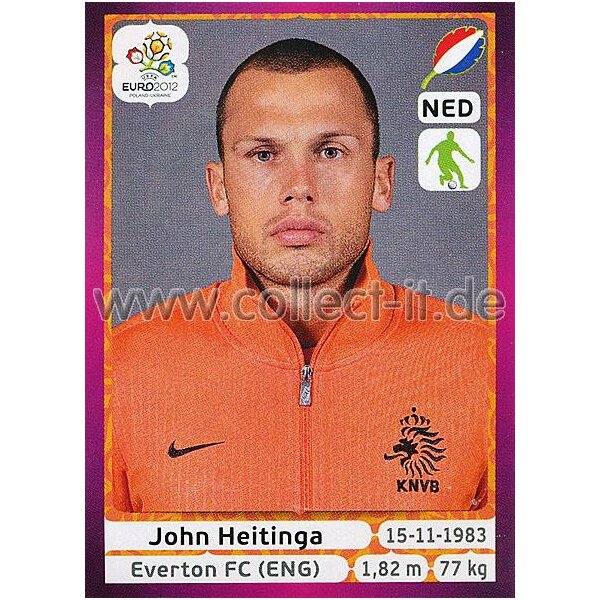 Panini EM 2012 deutsche Version - Sticker 173 - John Heitinga