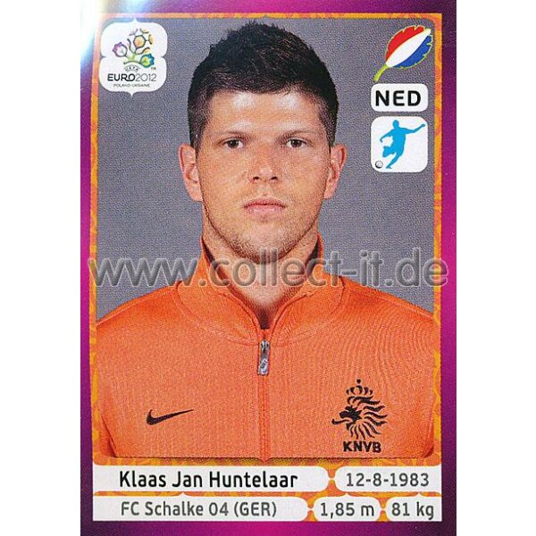 Panini EM 2012 deutsche Version - Sticker 190 - Klaas Jan Huntelaar