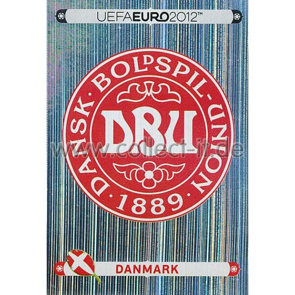 Panini EM 2012 deutsche Version - Sticker 195 - Logo -  Dänemark