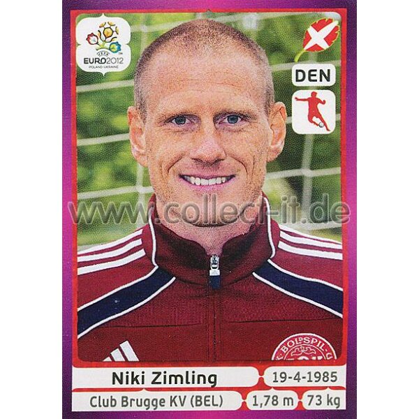 Panini EM 2012 deutsche Version - Sticker 213 - Niki Zimling