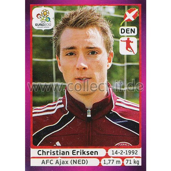 Panini EM 2012 deutsche Version - Sticker 215 - Christian Eriksen