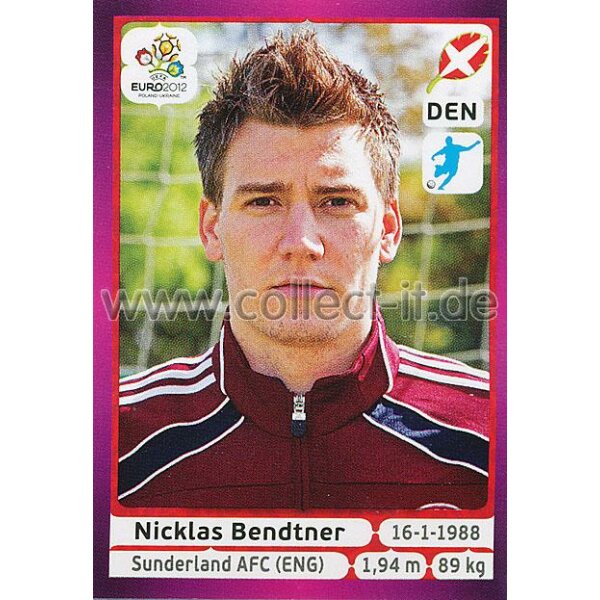 Panini EM 2012 deutsche Version - Sticker 219 - Nicklas Bendtner