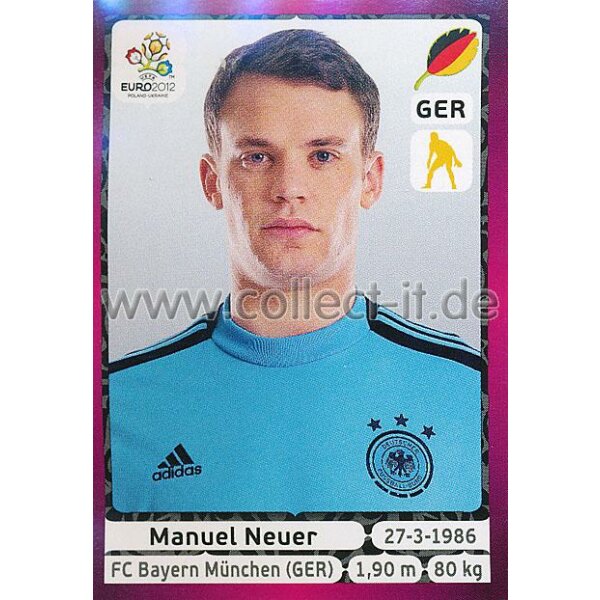 Panini EM 2012 deutsche Version - Sticker 229 - Manuel Neuer