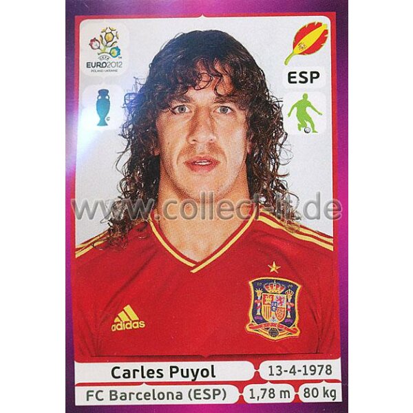 Panini EM 2012 deutsche Version - Sticker 289 - Carles Puyol