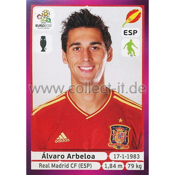 Panini EM 2012 deutsche Version - Sticker 292 - Alvaro Arbeloa