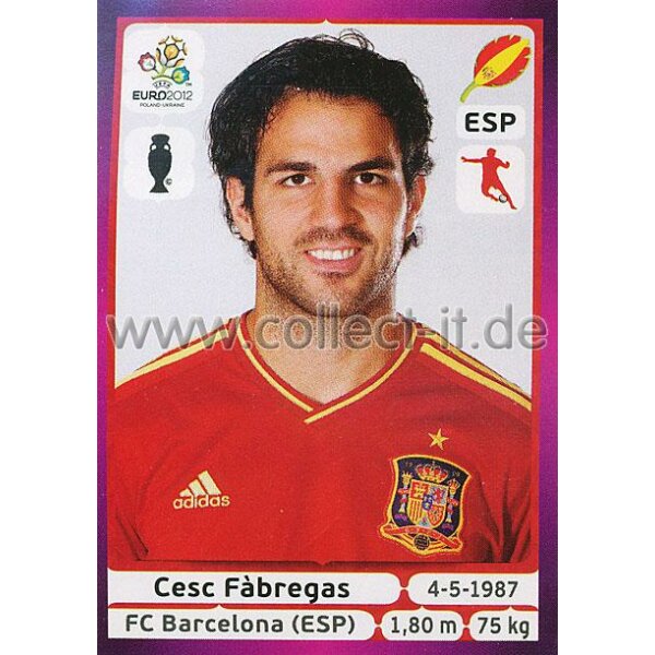 Panini EM 2012 deutsche Version - Sticker 298 - Cesc Fabregas