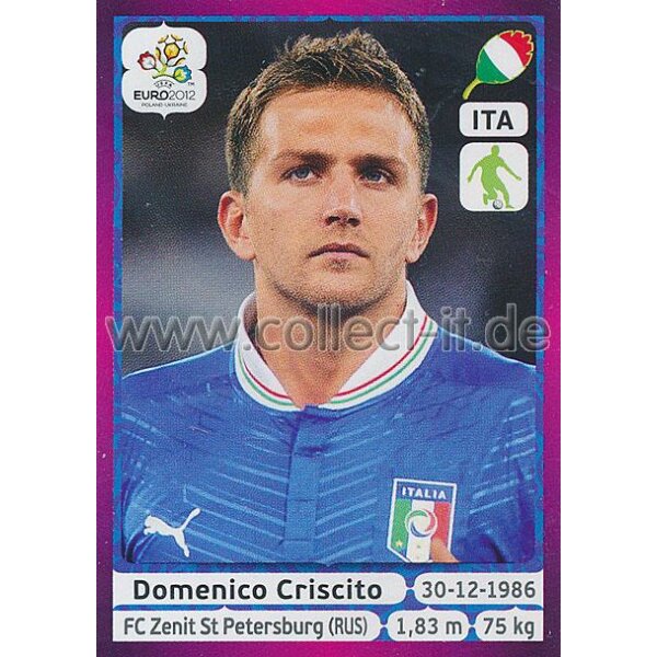 Panini EM 2012 deutsche Version - Sticker 322 - Domenico Criscito