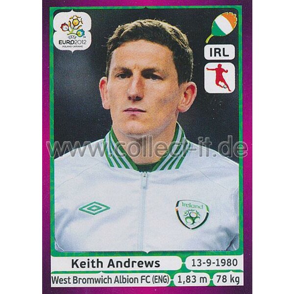 Panini EM 2012 deutsche Version - Sticker 356 - Keith Andrews