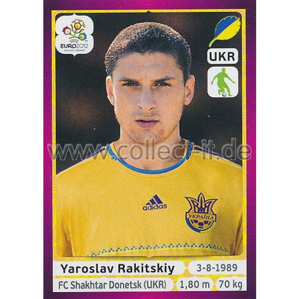 Panini EM 2012 deutsche Version - Sticker 407 - Yaroslav Rakitskiy