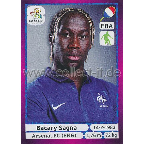 Panini EM 2012 deutsche Version - Sticker 469 - Bacary Sagna