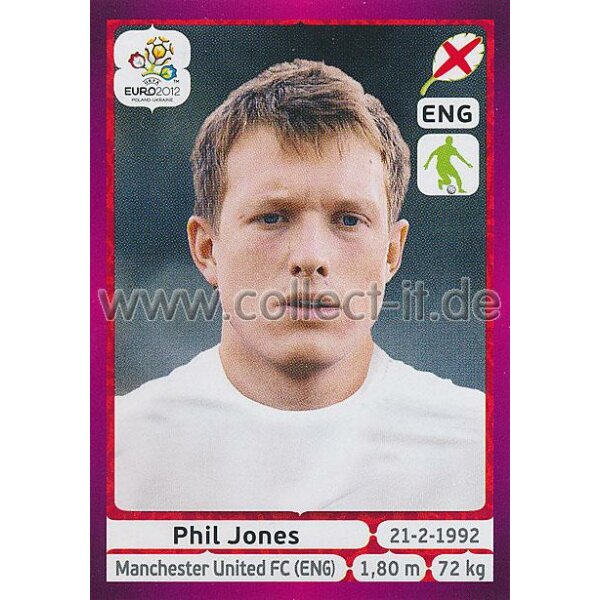 Panini EM 2012 deutsche Version - Sticker 497 - Phil Jones