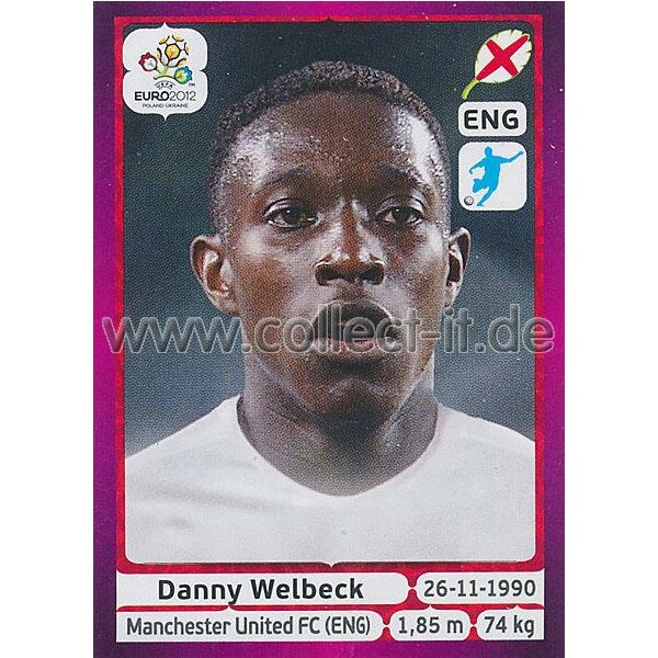 Panini EM 2012 deutsche Version - Sticker 507 - Danny Welbeck