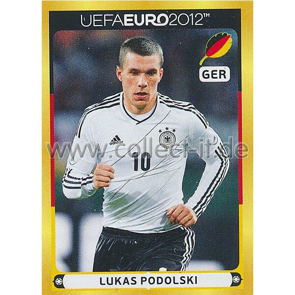 Panini EM 2012 deutsche Version - Sticker D12 - Lukas Podolski
