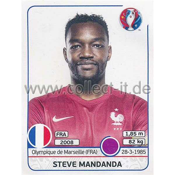 EM 2016 - Sticker 18 - Steve Mandanda