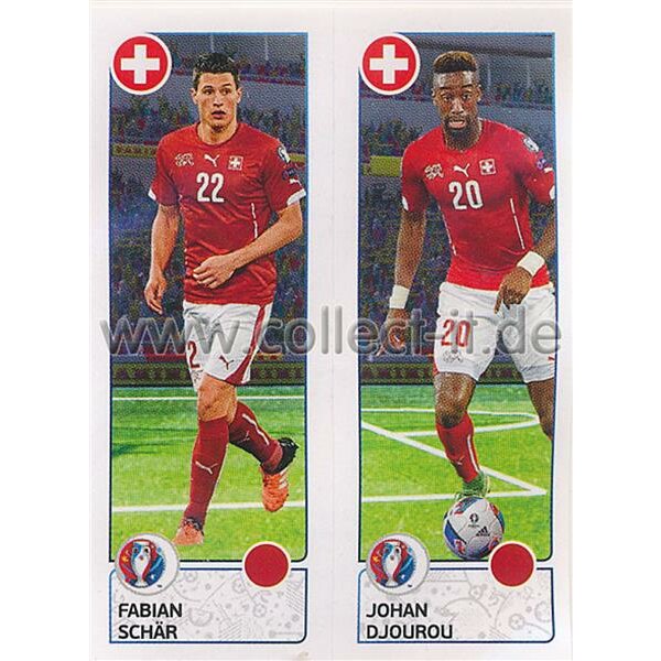 EM 2016 - Sticker 97 - Fabian Schär - Johan Djourou